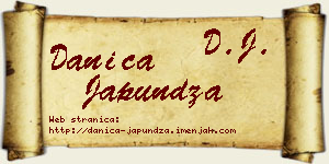Danica Japundža vizit kartica